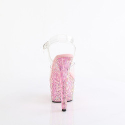 Pleaser BEJEWELED-708RRS Rose Strass Platform High Heels