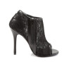 Fabulicious AMUSE-56 Lace Mesh Open Toe Bootie Sandals