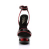 Pleaser BLONDIE-631-2 Black-Red High Heels Women Shoes