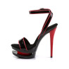 Pleaser BLONDIE-631-2 Black-Red High Heels Women Shoes