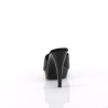 Fabulicious COCKTAIL-501L Black Leather Mules Women