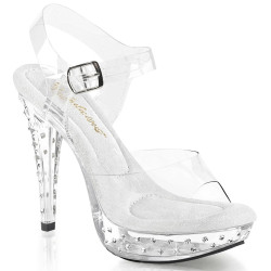 Fabulicious COCKTAIL-508SDT Clear High Heels Sandals