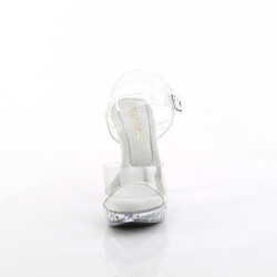 Fabulicious COCKTAIL-508SDT Clear High Heels Sandals