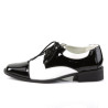 Funtasma DISCO-18 Black White Patent 70s Disco Shoes Men