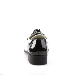 Funtasma DISCO-18 Black White Patent 70s Disco Shoes Men