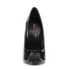 Devious DOMINA-212 Black Peep Toe Stiletto Pumps