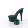 Pleaser BEJEWELED-712RS Transparent Green Strass High Heels Sale