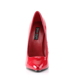 Devious DOMINA-420 Red Pointed Toe Stiletto Heels Pumps