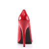 Devious DOMINA-420 Red Pointed Toe Stiletto Heels Pumps
