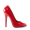 Devious DOMINA-420 Red Pointed Toe Stiletto Heels Pumps