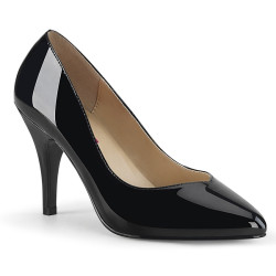 Pleaser Pink Label DREAM-420W Black Patent Pumps Men