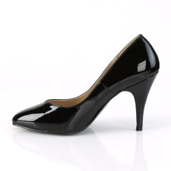 Pleaser Pink Label DREAM-420W Black Patent Pumps Men