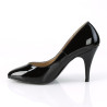 Pleaser Pink Label DREAM-420W Black Patent Pumps Men
