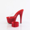 Pleaser BEJEWELED-712RS Ankle Cuff Red Strass Heels