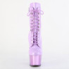 Pleaser ADORE-1020 Lavender Patent Chrome Ankle Boots
