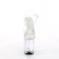 Pleaser FLAMINGO-808 Transparent Platform Pole Dance Shoes