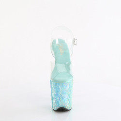 Pleaser BEJEWELED-808RRS Transparent Baby Blue Strass