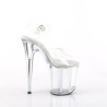 Pleaser FLAMINGO-808 Transparent Platform Pole Dance Shoes