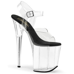 Pleaser FLAMINGO-808 Black Insole Platform Pole Shoes