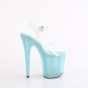 Pleaser BEJEWELED-808RRS Transparent Baby Blue Strass