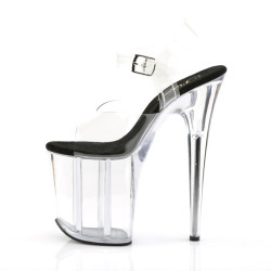 Pleaser FLAMINGO-808 Black Insole Platform Pole Shoes