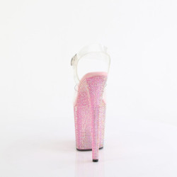 Pleaser BEJEWELED-808RRS Rose Strass High Heels Pole Shoes
