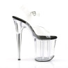 Pleaser FLAMINGO-808 Black Insole Platform Pole Shoes
