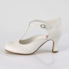Pin Up Couture FLAPPER-26 White Spectator Retro Pumps