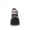 Demonia FUNN-10 Black Vegan Platform Sandal Women