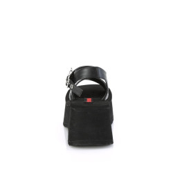 Demonia FUNN-10 Black Vegan Platform Sandal Women