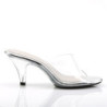 Fabulicious BELLE-301 Transparent Low Heeled Mules Women