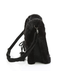 Demonia HB-663 Black Vegan Suede Handbags Women