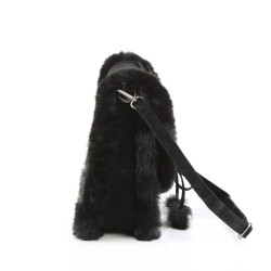 Demonia HB-663 Black Vegan Suede Handbags Women