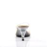 Fabulicious BELLE-301 Transparent Tan Low Heeled Mules