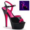 Pleaser KISS-209TT Neon High Heels Platform Shoes Women