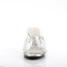 Fabulicious BELLE-301RS Transparent Low Heeled Mules