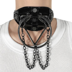 Demonia DA-205 Black Patent Accessories Women