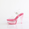 Fabulicious MARTINI-508 Rosa Clear High Heeled Sandals