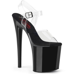 Pleaser NAUGHTY-808 Black Exotic Pole Dance High Heels
