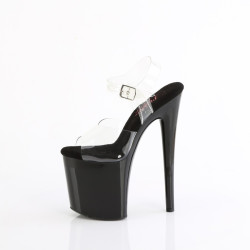 Pleaser NAUGHTY-808 Black Exotic Pole Dance High Heels