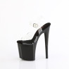 Pleaser NAUGHTY-808 Black Exotic Pole Dance High Heels
