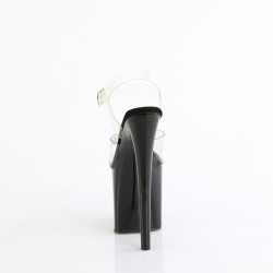 Pleaser NAUGHTY-808 Black Exotic Pole Dance High Heels