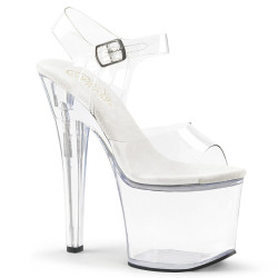 Pleaser RADIANT-708 White Insole Platform High Heels