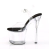 Pleaser RADIANT-708 Black Insole Platform High Heels