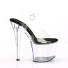 Pleaser RADIANT-708 Black Insole Platform High Heels