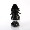 Pleaser SEDUCE-458 Black White Oxford Spectator Pumps