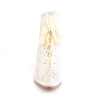 Fabulicious VICTORIAN-30 Champaign Satin Lace Boots