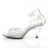 Fabulicious BELLE-330RS Transparent Low Heeled Sandals