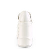 Demonia WAVE-32 White Vegan Platform Wedge Pumps