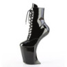 Pleaser BEWITCHED-1020 Black Patent Heeled Ankle Boots